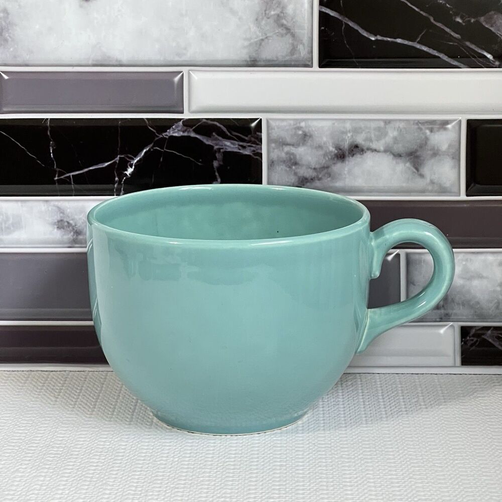Pagnossin Treviso Made in Italy Ceramic Coffee Mug 20oz Blue Soup Bowl